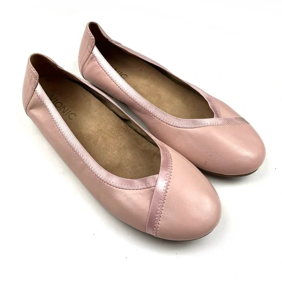 Vionic Shoes Vionic Caroll Pink Leather Orthotic Comfort